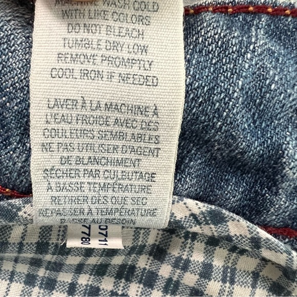 American Eagle Pale Wash Denim Jeans Hipster Jeans Size 12 - Picture 10 of 11